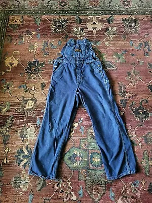 Vintage Washington Dee Cee Blue Denim Overalls Sanforized Size 32 X 28 - 1960’s • $64.99