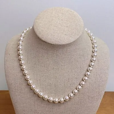 Nadri Faux Pearl Princess Necklace 18” Long • $41.99