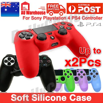 $6.95 • Buy Soft Silicone Cover Skin Rubber Grip Case For Sony Playstation 4 PS4 Controller