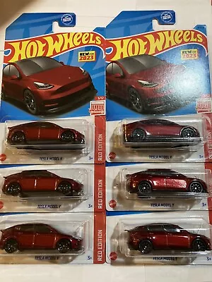 Hot Wheels 2023 Red Edition Tesla Model Y • $11