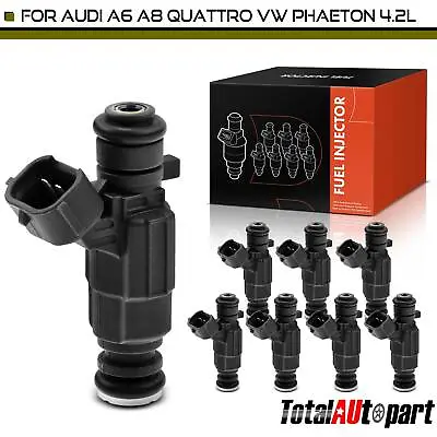 Set Of 8 Fuel Injector For Audi S4 2004-2009 A6 A8 Quattro Volkswagen Phaeton • $53.99