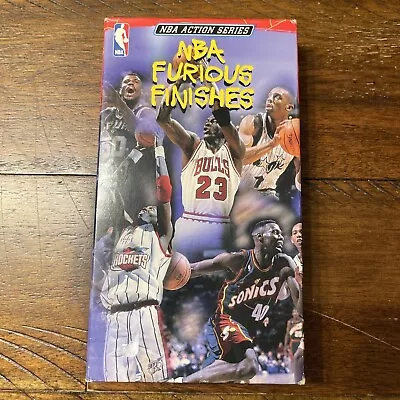 NBA Furious Finishes (VHS 1996) MJ Jordan Kemp Penny Rare Tape • $9.99