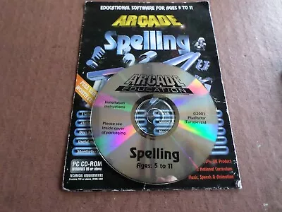 EDUCATIONAL CD ROM - ARCADE SPELLING  - Ages 5 To 11 - RARE • £6.99