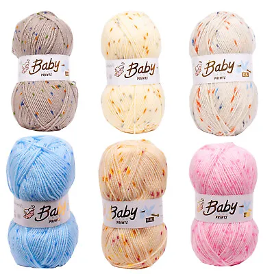 Babycare Prints Double Knitting DK Wool 100g Ball 4 Colours Woolcraft • £3.49