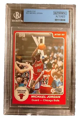 1984-85 Star #101 Michael Jordan Rookie RC BGS Authentic/altered  • $9101