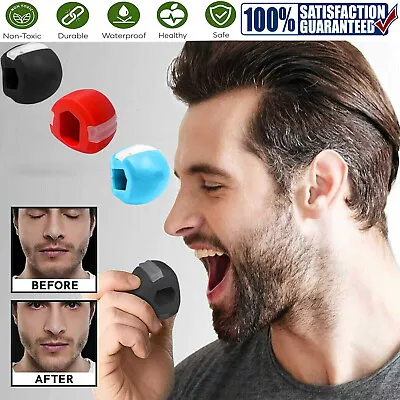 3PCS Jawline Exerciser Mouth Exercise Fitness Ball Neck Face Jaw Trainer Toning • $8.95