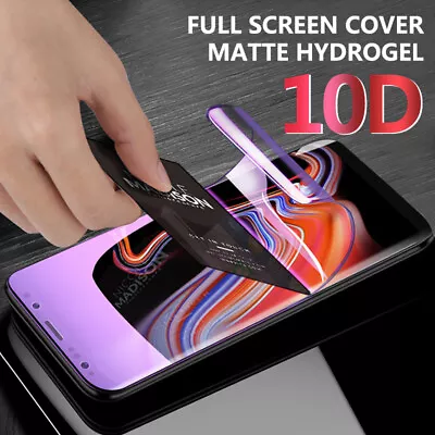 Full Hydrogel Screen Matte Protector For Samsung Galaxy Note 10 Plus S10 S9 S8 + • $8.79