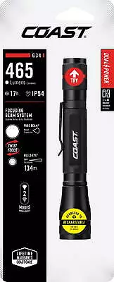 G34 370 Lumen Twist Focusing Handheld LED Flashlight 2 X AA Batteries Included • $19.88