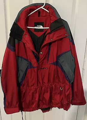 Vintage The North Face Extreme Ski Jacket - Size XL - Red Gray Purple Black • $59.95