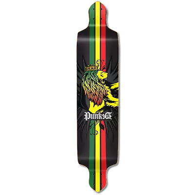 Yocaher Drop Down Longboard Deck - Rasta (DECK ONLY) • $59.99