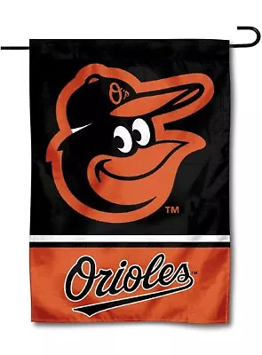 MLB Baltimore Orioles Garden Flag Double Sided MLB Orioles Premium Yard Flag • $9.99