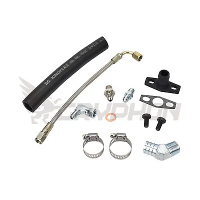 Turbo Oil Feed Return Line Kit S13 S14 S15 SR20DET Garrett G-Series G25 G30 • $87.36