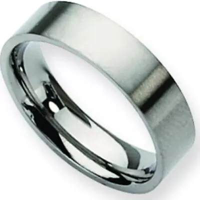 Titanium 6mm Brushed Mens Wedding Ring Band Size 12 • $39.53