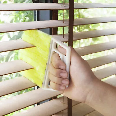 £3.99 • Buy Venetian Window Blind Cleaner Microfibre 7 Brush Pronged Washable Duster Wet/Dry