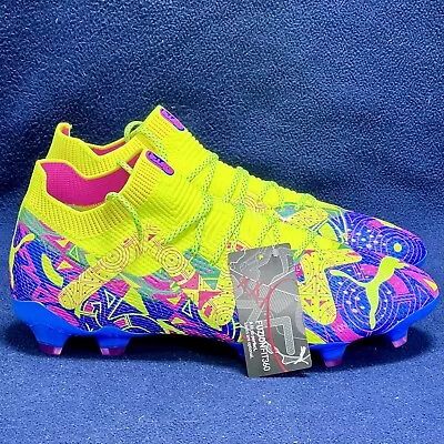 Puma Future Ultimate Energy FG/AG Soccer Cleats 107546-01 Yellow Men's Size 9 • $89