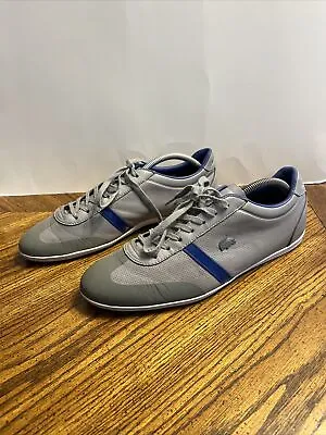 Lacoste Mokara 116 1 Cam DK Grey Leather Suede Men’s Sz 10.5 Shoes  • $39.99