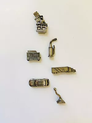 NASCAR MONOPOLY COLLECTORS EDITION 6 Pewter REPLACEMENT TOKENS Movers 2002 • $9.99