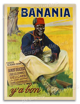 Banania 1915 Vintage French Breakfast Food Advertising Poster Art - 18x24 • $13.95