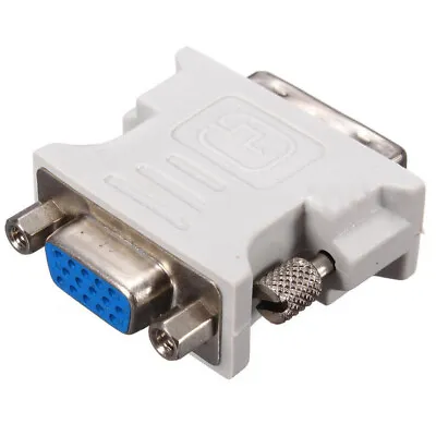 $4.88 • Buy DVI-D F/M 2 Link 18+1 Pin Male To VGA 15 Pin Female Plug Adapter For PC HDTV