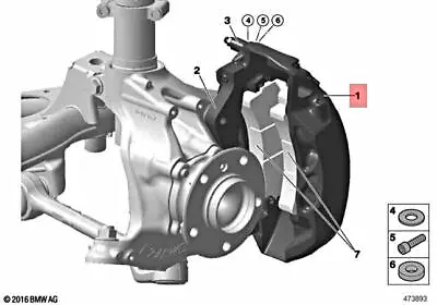 Genuine BMW MOS M235i Racing Coupe BRAKE CALIPER LEFT SPEC 2016 34108417289 • $1348.67