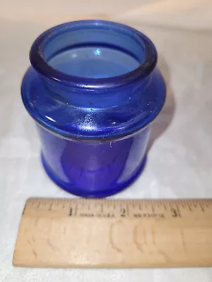 Vintage Vicks VapoRub Cobalt Blue Jar No Lid Apothecary Jar • $19.99