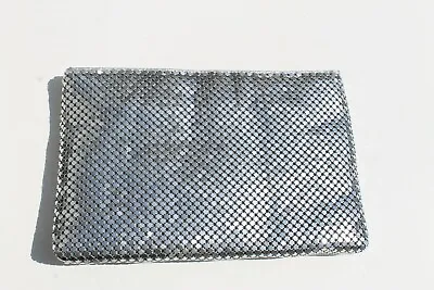 Vintage Silver Metal Mesh Clutch Handbag Purse  • $0.99