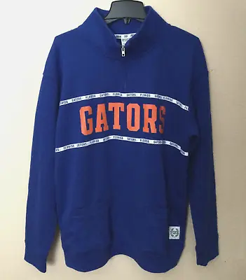 VICTORIAS SECRET PINK FLORIDA GATORS UF QUARTER ZIP BLUE SWEATSHIRT PULLOVER Sm • $34.99