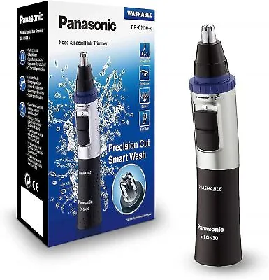 [Panasonic] ER-GN30 Wet/Dry Nose & Ear Hair Trimmer With Vortex Cleaning System • $16.39