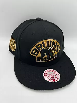 NWT Boston Bruins NHL Hockey Snapback Hat Adjustable Cap Mitchell & Ness • $29.99