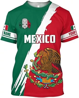 Royal Fight Personalized Mexico Shirts Mexican Shirts For Men Customized Mexic • $23.99