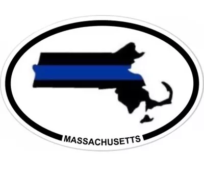 USA Thin Blue Line Massachusetts State Police Sticker • $4.99