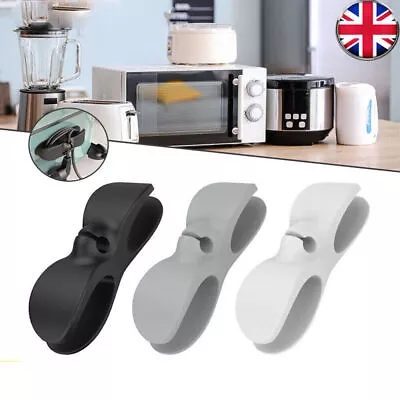 £3.59 • Buy Wire Cable Organizer Tidy Management Clips Holder Cord Storage Wrapper Winder