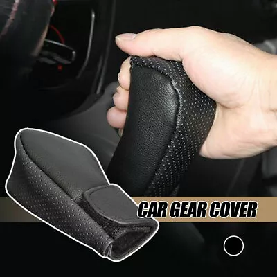$7.47 • Buy  Black Car Gear Hand Shift Knob Cover Handbrake Protector Interior Accessories