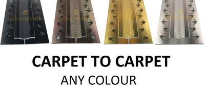 £7.99 • Buy Double Carpet To Carpet Door Strip - Any Colour Trim - Quality Metal Threshold