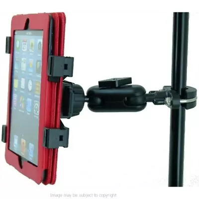 Adjustable Secure Music Microphone Stand Holder Tablet Mount For IPad Mini 2019 • £32.99