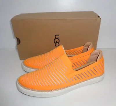 UGG Ladies Womens Slip On Orange Comfort Trainers Shoes RRP £80 New UK Size 6 • £35.98