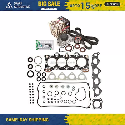 Head Gasket Set Timing Belt Kit Water Pump Fit 88-89 Acura Integra DOHC D16A1 • $124.89