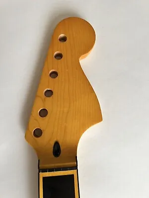 Yellow Electric Guitar Neck 22 Fret Canada Maple For DIY ST Strat Replacement • $53.99