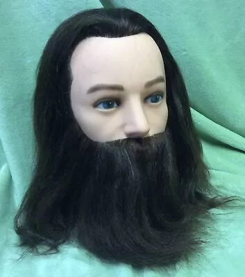 Marianna Mr. Magnum Manikin MANNEQUIN HEAD 100% HUMAN HAIR & Beard  Male New • $39.99