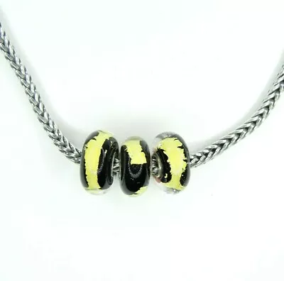 $155.99 • Buy Auth TROLLBEADS Necklace Third Eye Chakra Glass Bead 925 Silver Foxtail Chain