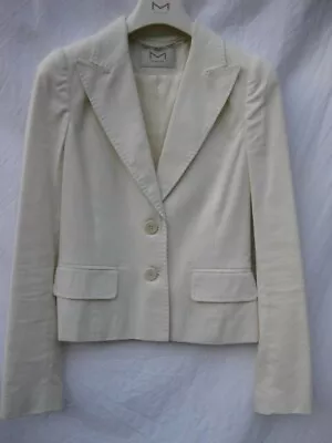 Nwt H&m Madonna Short Fitted Cream Jacket Vintage Size S • £24.99