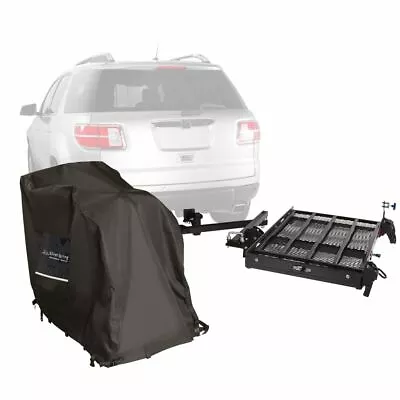 Silver Spring Hitch Mobility Carrier 400 Lb Travel +Powerchair Cover SC400-DK-W • $379.99