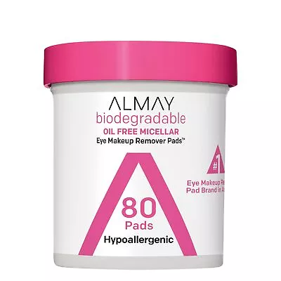 Almay Biodegradable Oil Free Micellar Eye Makeup Remover Pads 80 Count • $7.90