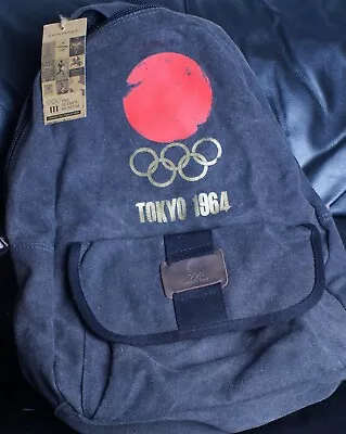 Tokyo 1964 Olympic Canvas Backpack - Grey - Bag • £30