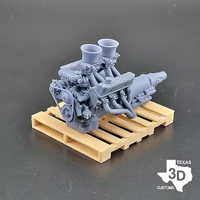 Tunnel Ram Ford FE 427 Cobra Model Engine Resin 3D Printed 1:24-1:8 Scale • $79.40