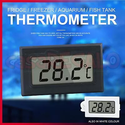 $3.95 • Buy LCD Digital Thermometer For Fridge/Freezer/Aquarium/FISH TANK Temperature AU