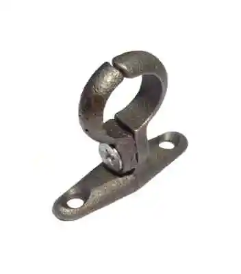 Malleable Iron Pipe Bracket School Board Pipe Clip -  Black Or Galvanised  • £30.79