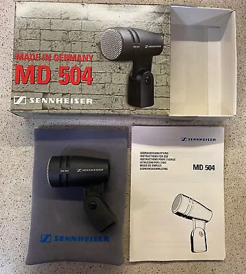 Sennheiser MD504 Dynamic Microphone With Cardioid Characteristics; Excellent • $125