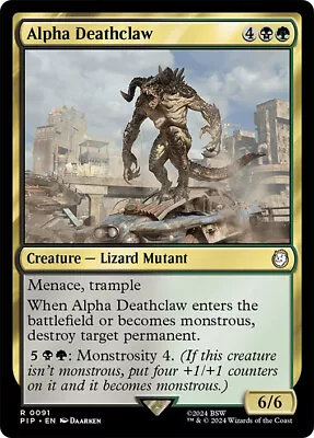 MTG Alpha Deathclaw  - Fallout Commander • $1.69