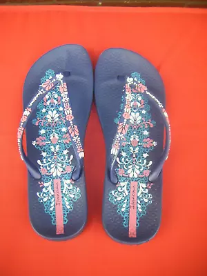 Flip Flops Size 39/40 Ipanema Blue • £4